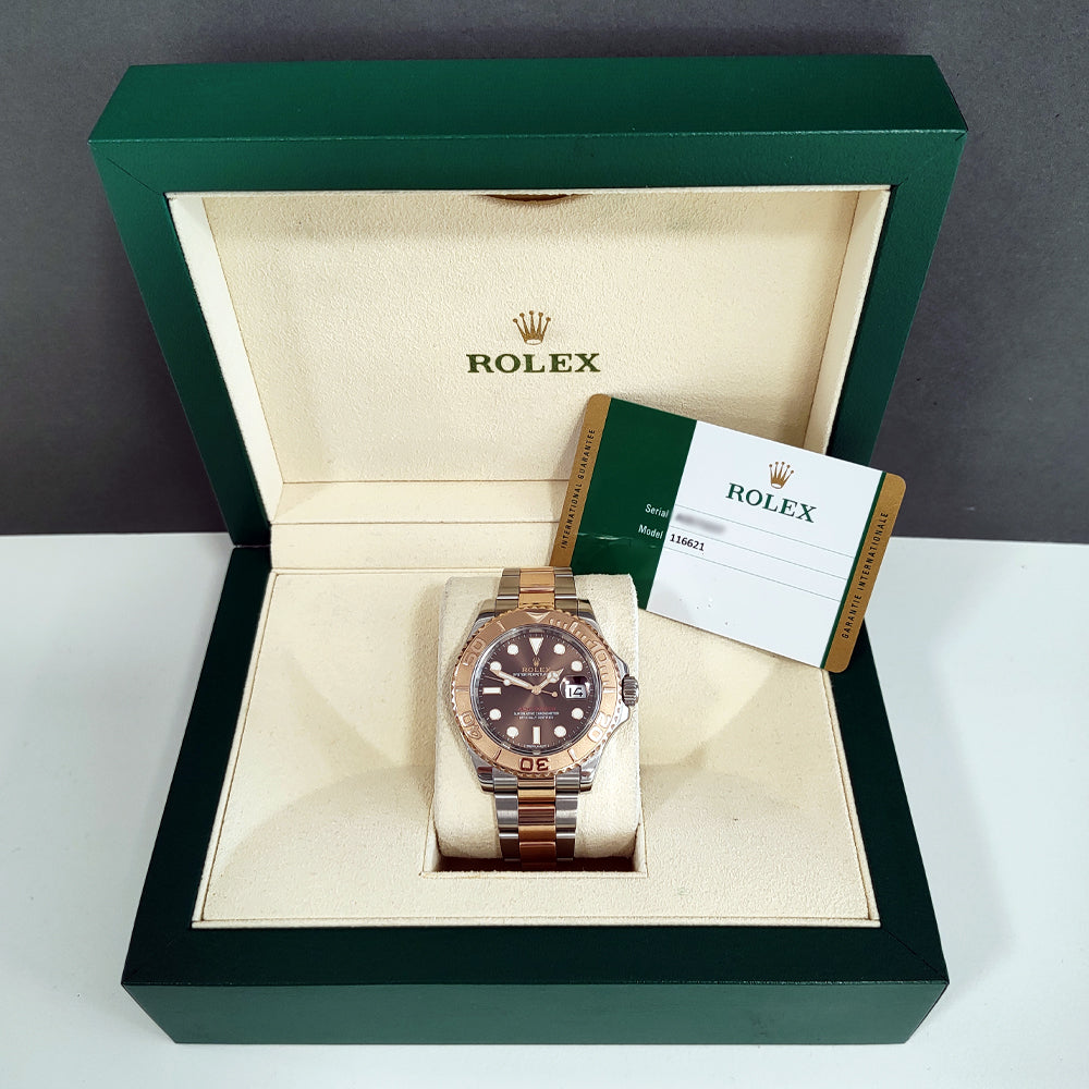 Pre-owned Rolex "Chocolate" Yacht Master 40mm 116621 Watch