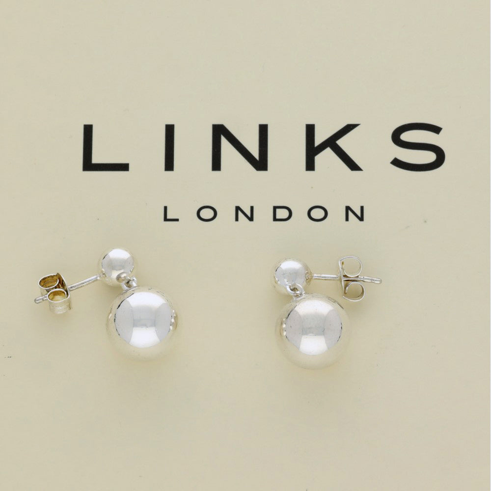 Pre-loved Links of London Silver Ball Drop Earrings