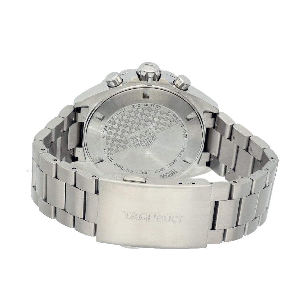 Pre-owned Tag Heuer F1 CAZ1011 Grey Dial Quartz 43mm Watch