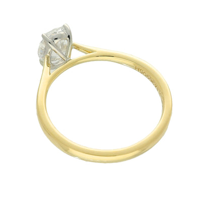 18ct Yellow Gold Laboratory-Grown 1ct Oval Diamond Solitaire Ring