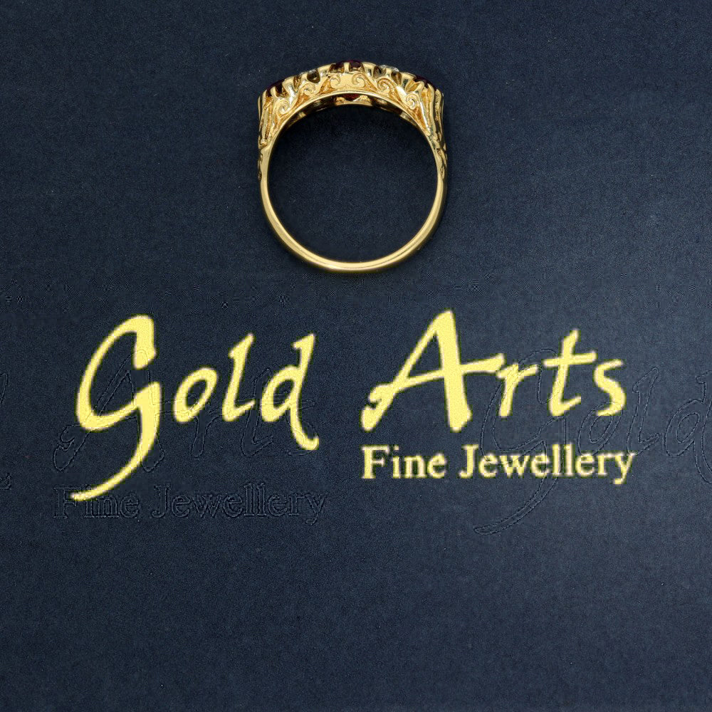 Pre-owned 18ct Yellow Gold Diamond & Purple Spinel Dress Ring