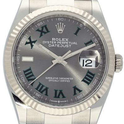 Pre-owned Rolex Datejust 126234 2022 Wimbledon Dial 36mm Watch