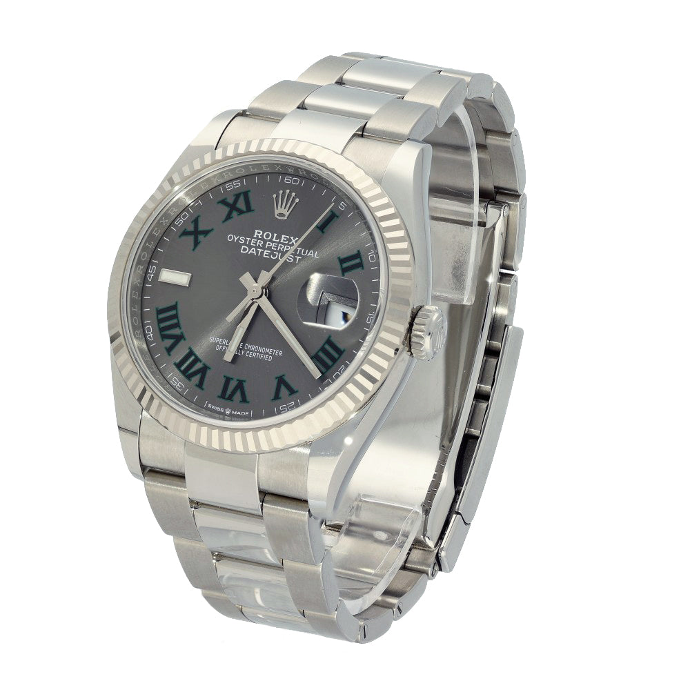 Pre-owned Rolex Datejust 126234 2022 Wimbledon Dial 36mm Watch
