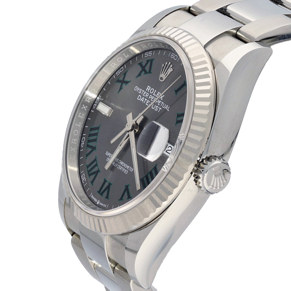 Pre-owned Rolex Datejust 126234 2022 Wimbledon Dial 36mm Watch