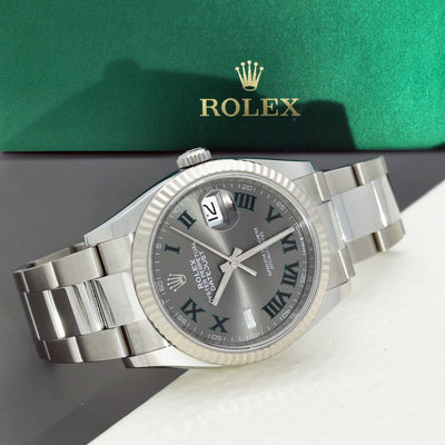 Pre-owned Rolex Datejust 126234 2022 Wimbledon Dial 36mm Watch