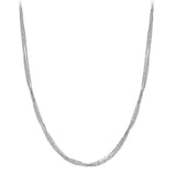 Silver 18" Multi-Strand Necklace