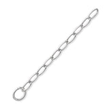 Silver 7.5" Chunky Oval Link Bracelet