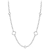 Silver 18" Fancy Link Chain