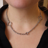 Silver 18" Fancy Link Chain