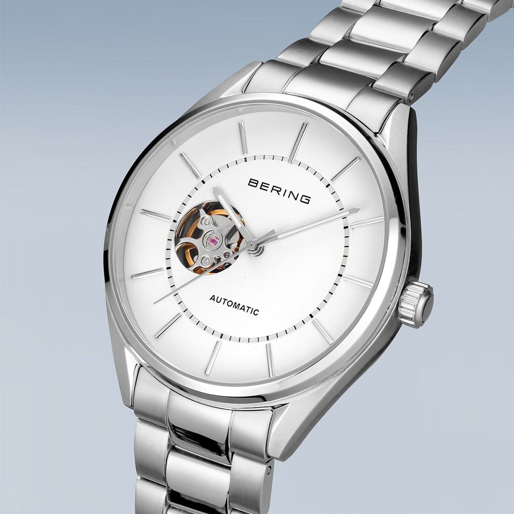 Bering Men's Automatic 43mm Polished/brushed Silver Steel Bracelet Watch 16743-704
