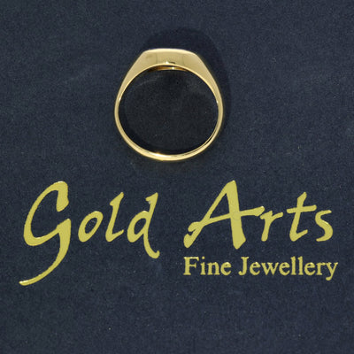 Vintage Small 18ct Yellow Gold Lapis Lazuli Signet Ring c.1959