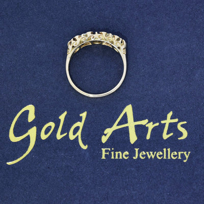 Pre-owned 18ct Yellow Gold Sapphire & Diamond Dress Ring