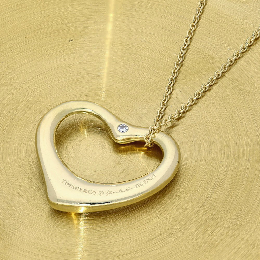 Pre-loved 18ct Gold Tiffany Elsa Peretti Open Heart Diamond