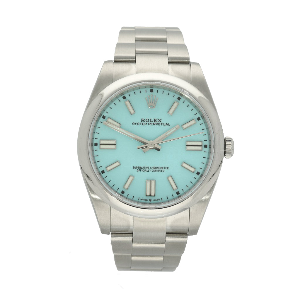 Preowned Rolex Oyster Perpetual "Tiffany" 124300 2021 Watch