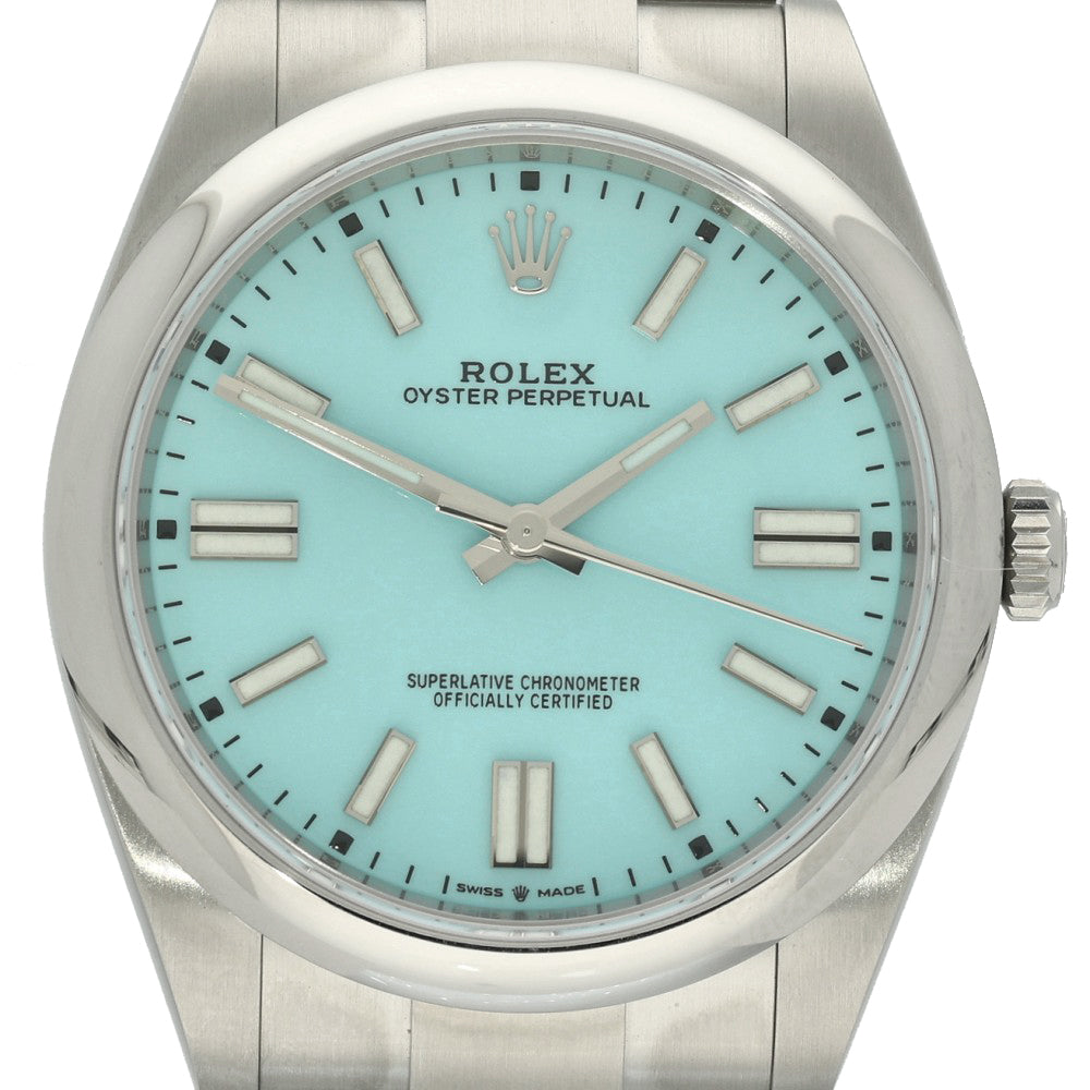 Preowned Rolex Oyster Perpetual "Tiffany" 124300 2021 Watch