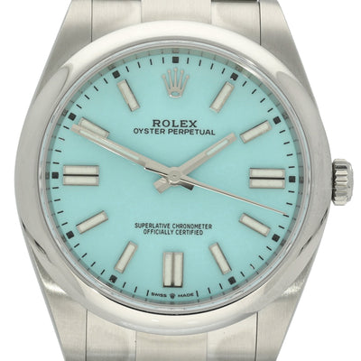 Preowned Rolex Oyster Perpetual "Tiffany" 124300 2021 Watch
