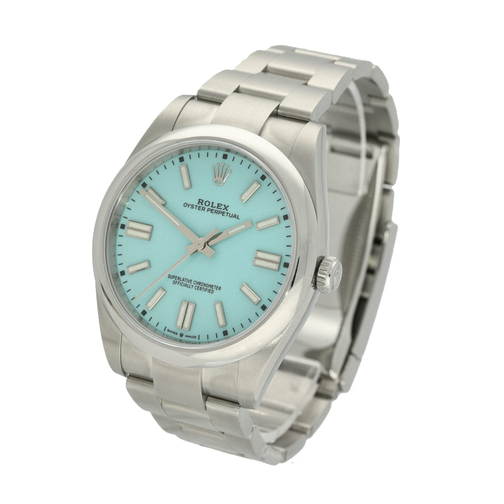 Preowned Rolex Oyster Perpetual "Tiffany" 124300 2021 Watch