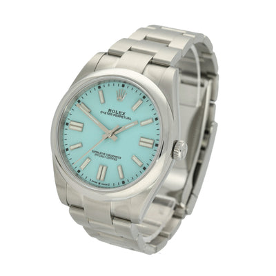 Preowned Rolex Oyster Perpetual "Tiffany" 124300 2021 Watch
