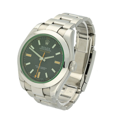 Pre-owned Rolex Milgauss 116400GV 2009 Watch