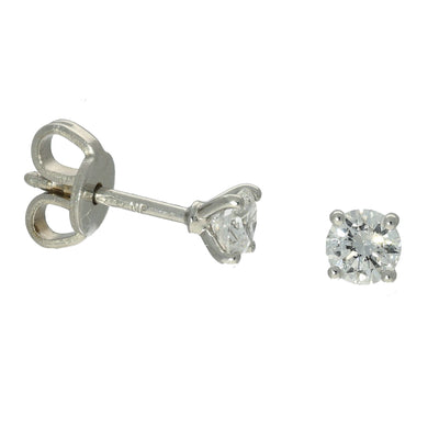 18ct White Gold Laboratory-Grown Diamond Stud Earrings 0.46ct