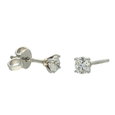 18ct White Gold Laboratory-Grown Diamond Stud Earrings 0.51ct