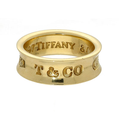 Pre-loved 18ct Yellow Gold Tiffany & Co 1837 Medium Ring