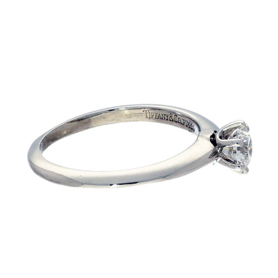 Pre-loved Platinum Tiffany & Co Diamond Solitaire Engagement Ring