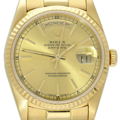 Pre-owned Rolex Day-Date 18238 1990 Watch