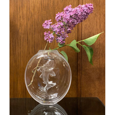 Lalique Koi Carpe Bud Vase - Clear Crystal 10671400