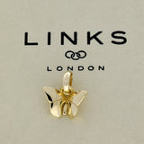 Pre-loved Links of London Solid 18ct Yellow Gold Butterfly Charm