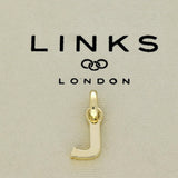Pre-loved Links of London Solid 18ct Yellow Gold Initial J Charm