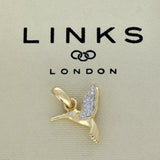 Pre-loved Links of London Solid 18ct Yellow Gold & Diamond Hummingbird Charm
