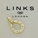 Pre-loved Links of London Solid 18ct Yellow Gold & Diamond Horseshoe Charm