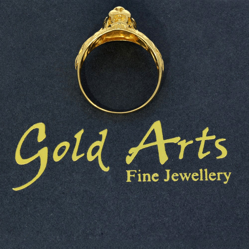 Pre-owned 22ct Yellow Gold Lion Head Ring