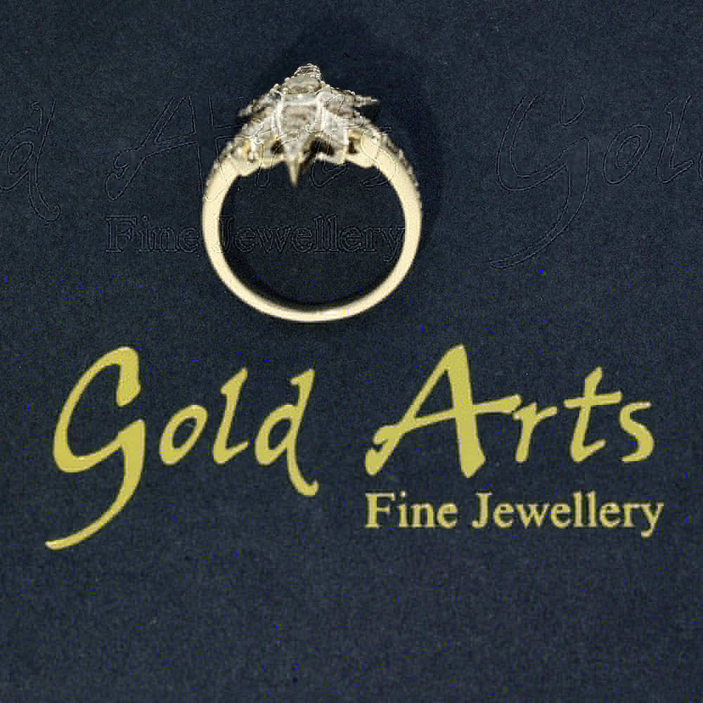 Pre-owned 18ct White Gold 1.25ct Cinnamon Diamond North Star Ring