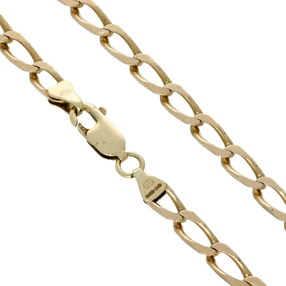 Pre-owned 9ct Yellow Gold 23" Curb Chain 21g