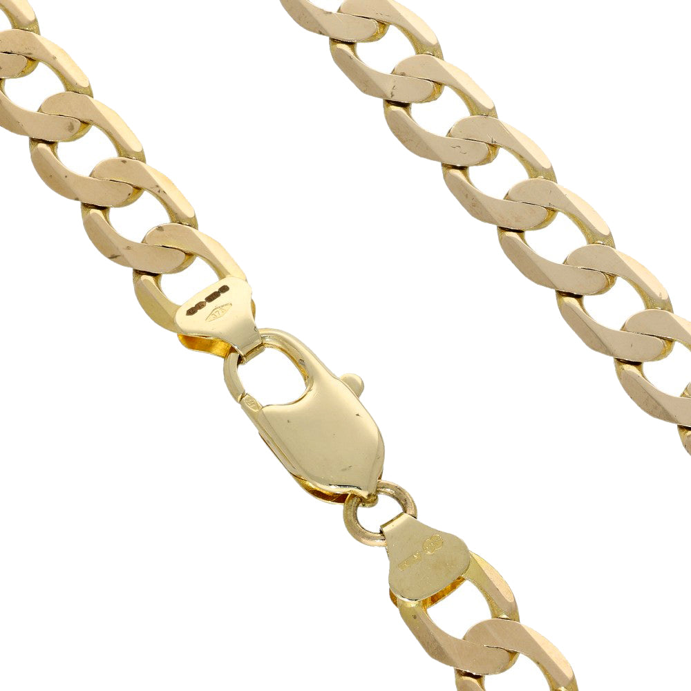 Pre-owned 9ct Yellow Gold 22" Curb Chain 29g