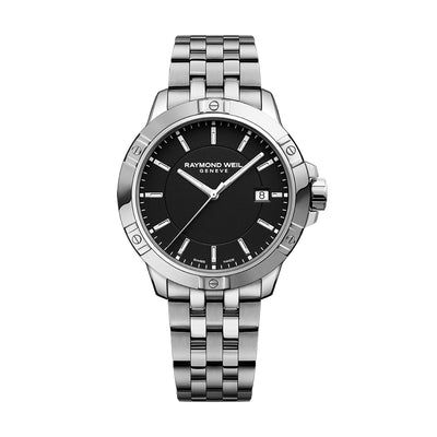 Raymond Weil Tango Classic Quartz 41mm Black Dial Mens Watch 8160-ST-20041