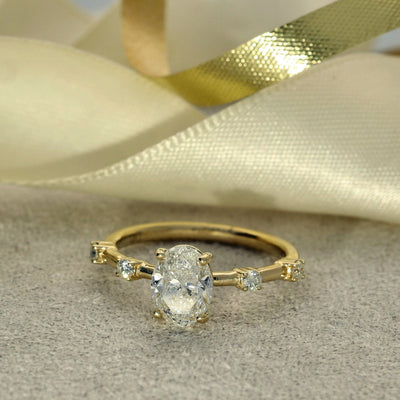 18ct Yellow Gold Certificated 1.20ct Oval Diamond Solitaire Ring