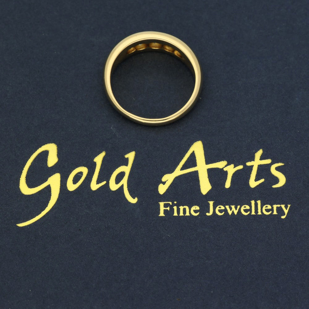 Vintage 18ct Yellow Gold Old Cut Diamond Gypsy Ring