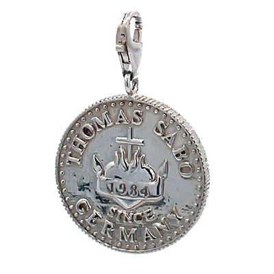 Thomas Sabo Silver Coin Pendant - In Love We Trust