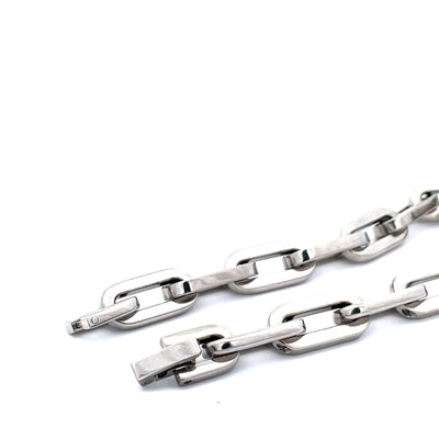 Stainless Steel Oval Link Bracelet