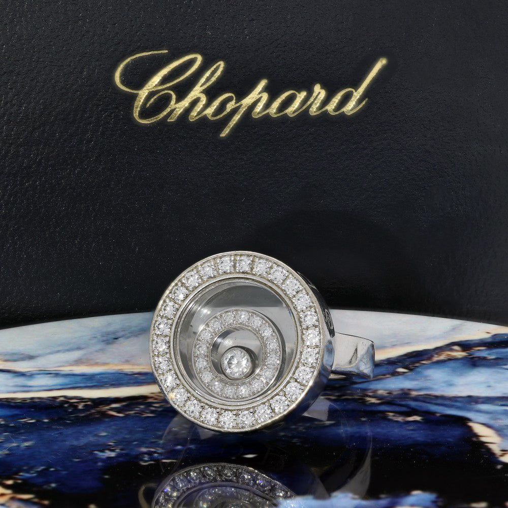 Pre-loved 18ct White Gold Chopard Happy Spirit Diamond Ring