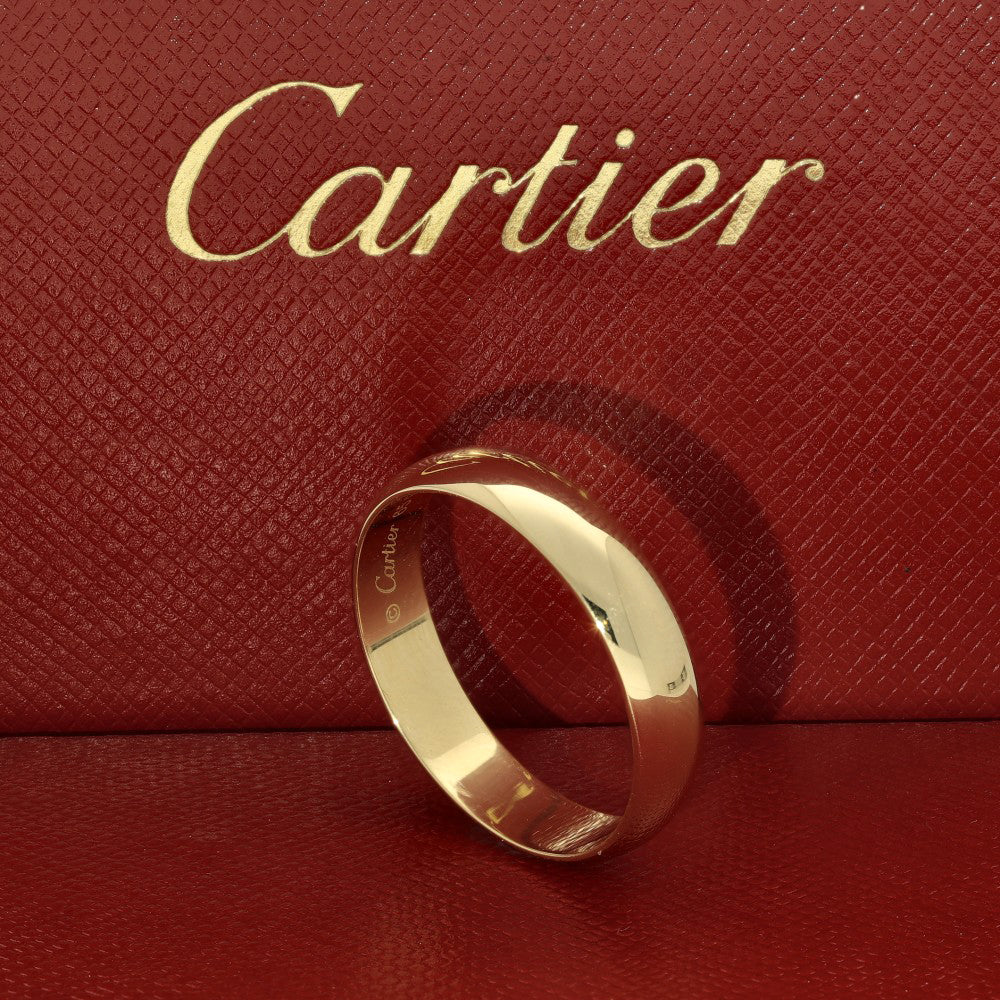 Pre-loved 18ct Yellow Gold Cartier Wedding Band Size 65