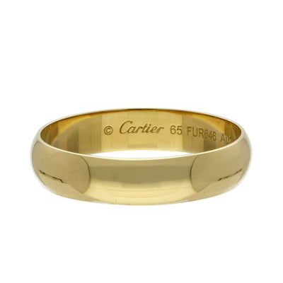 Pre-loved 18ct Yellow Gold Cartier Wedding Band Size 65