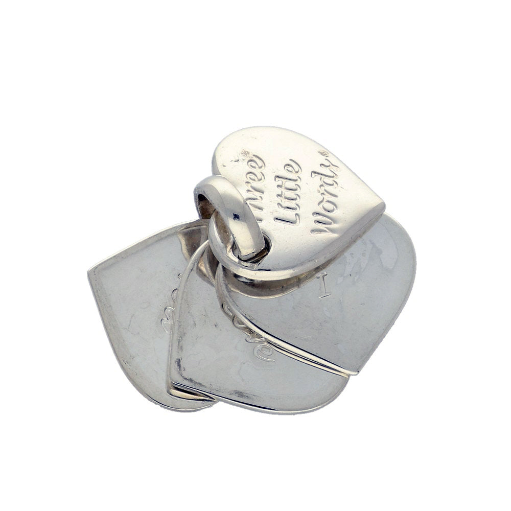 Pre-loved Links of London Silver Three Little Words Fan Charm 5030.1908