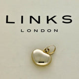 Pre-loved Links of London Yellow Gold Plated Silver Love Heart Charm