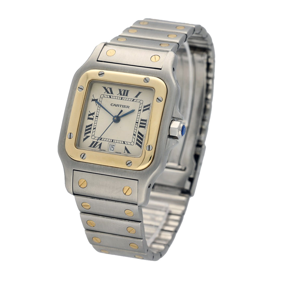 Pre-Owned Cartier Santos 1566 1995 Galbée Watch