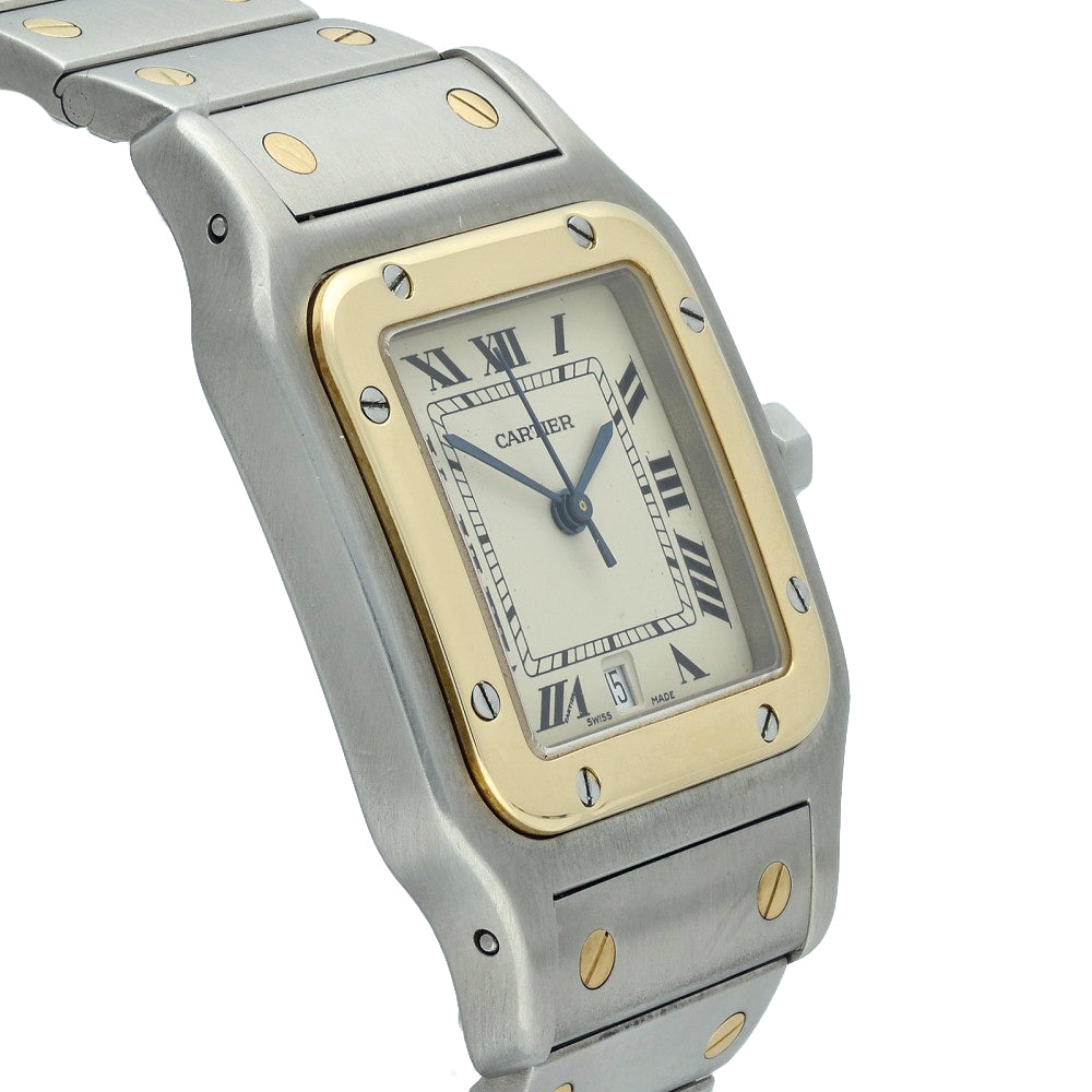 Pre-Owned Cartier Santos 1566 1995 Galbée Watch