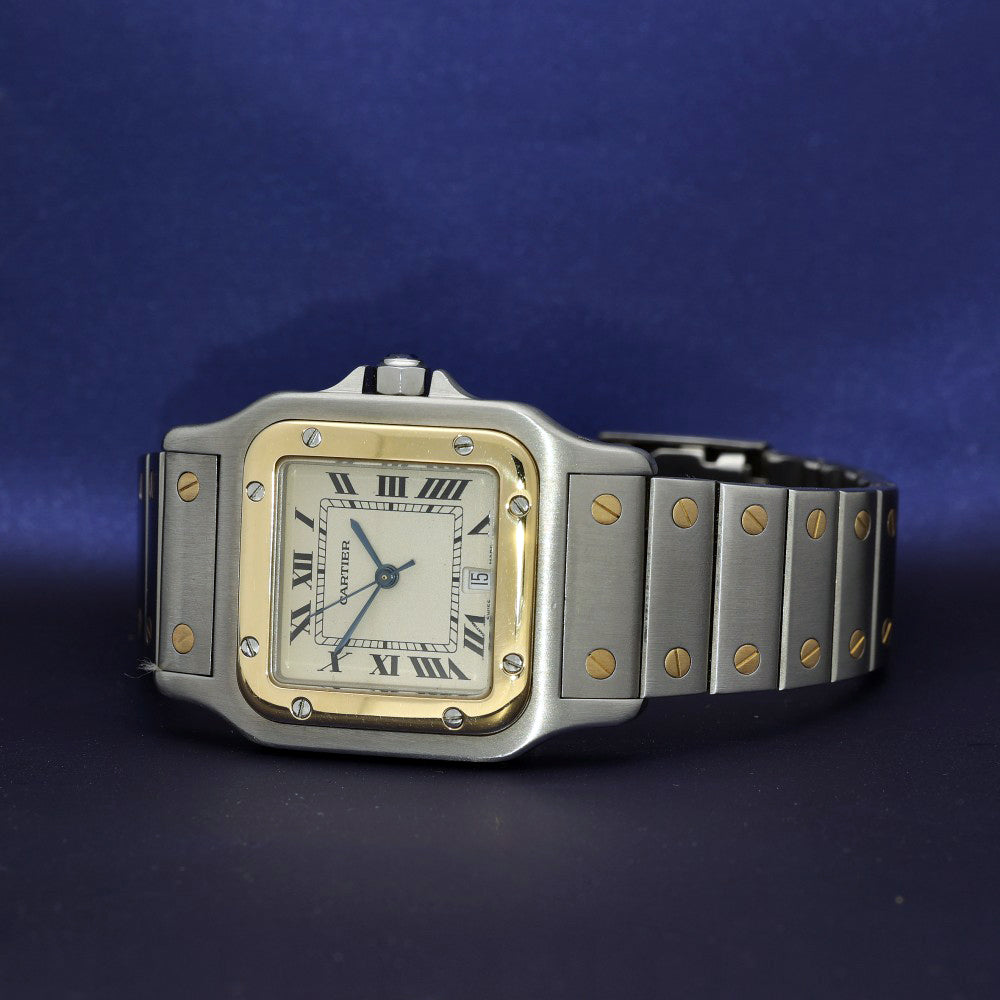 Pre-Owned Cartier Santos 1566 1995 Galbée Watch